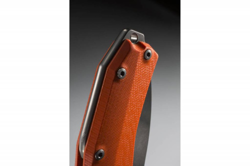Складной нож Lion Steel KUR OR G10 Orange Flipper фото 13