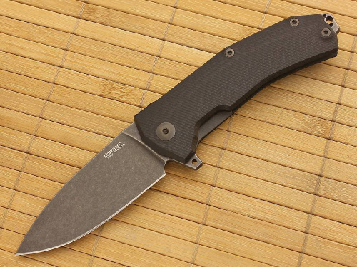 Складной нож Lion Steel KUR BBK G10 Black Flipper фото 14