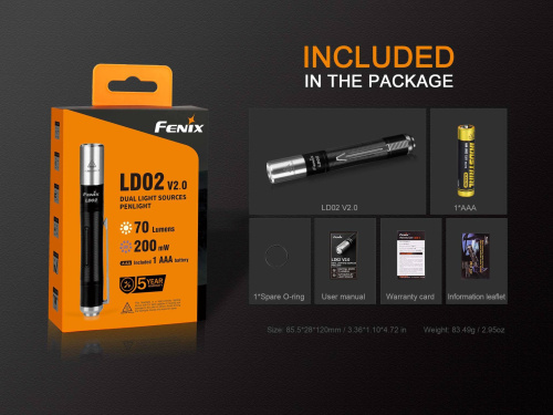 798 Fenix ФонарьLD02V20 Cree XQ-E HI Led фото 3 798 Fenix ФонарьLD02V20 Cree XQ-E HI Led фото 3
