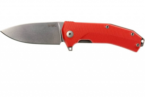 Складной нож Lion Steel KUR OR G10 Orange Flipper фото 14
