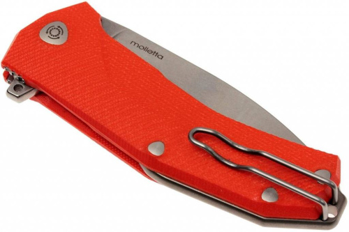 Складной нож Lion Steel KUR OR G10 Orange Flipper фото 3